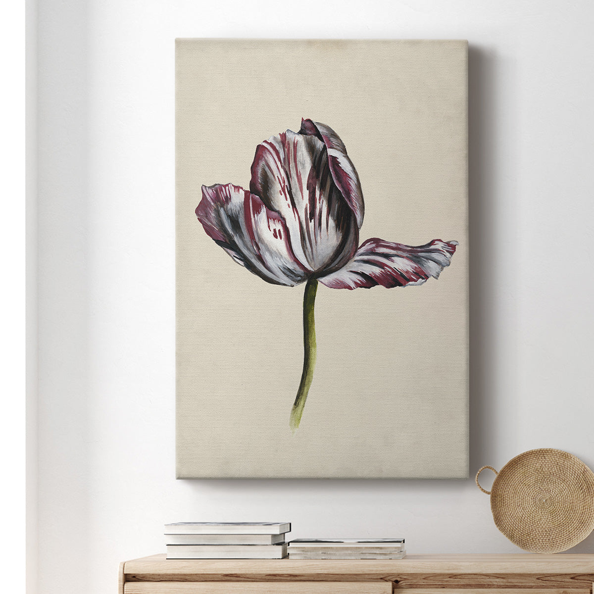 Antique Tulip Study II Premium Gallery Wrapped Canvas - Ready to Hang