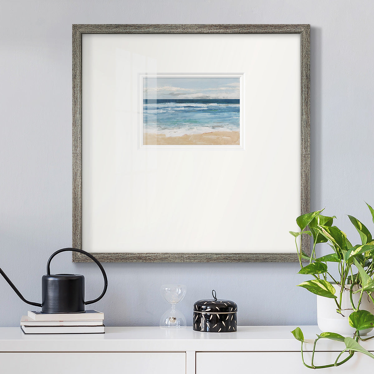 Ocean Waves II Premium Framed Print Double Matboard