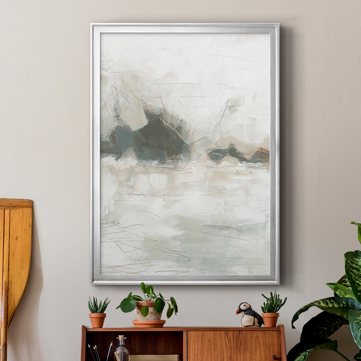 Horizon Break I - Modern Framed Canvas Print