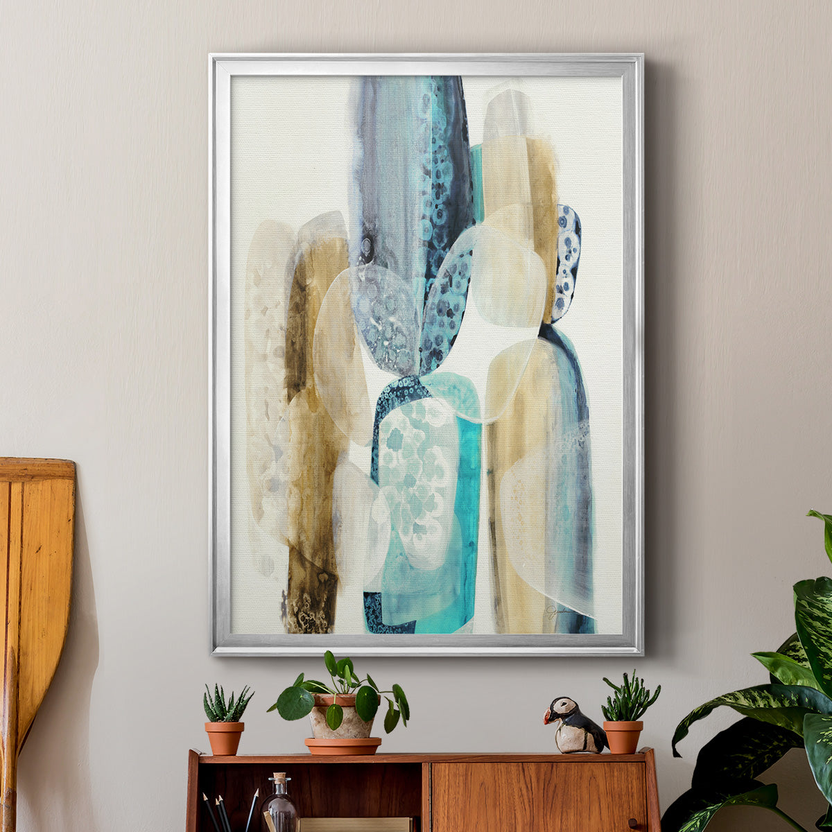 Mood Elevator - Modern Framed Canvas Print