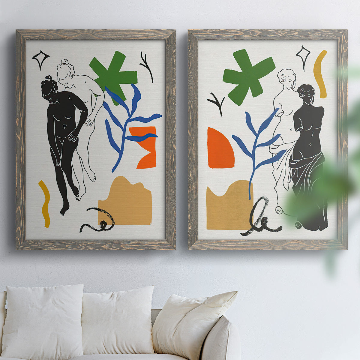 Starry Venus III - Premium Framed Canvas 2 Piece Set - Ready to Hang