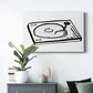 Vinyl Sketch Premium Gallery Wrapped Canvas - Ready to Hang