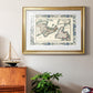 Bordered Map of Canada - Modern Framed Art Print