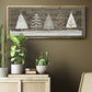 Wooded White Christmas Collection D - Floater Framed Canvas Print