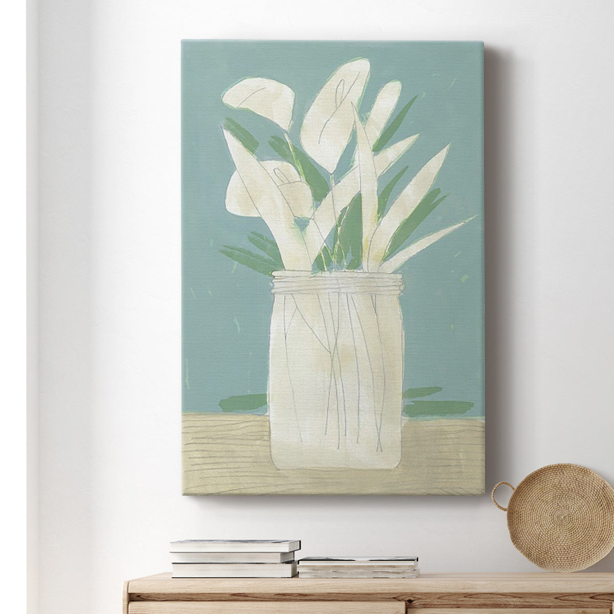 Muted Spring Arrangement IV Premium Gallery Wrapped Canvas - Ready to Hang