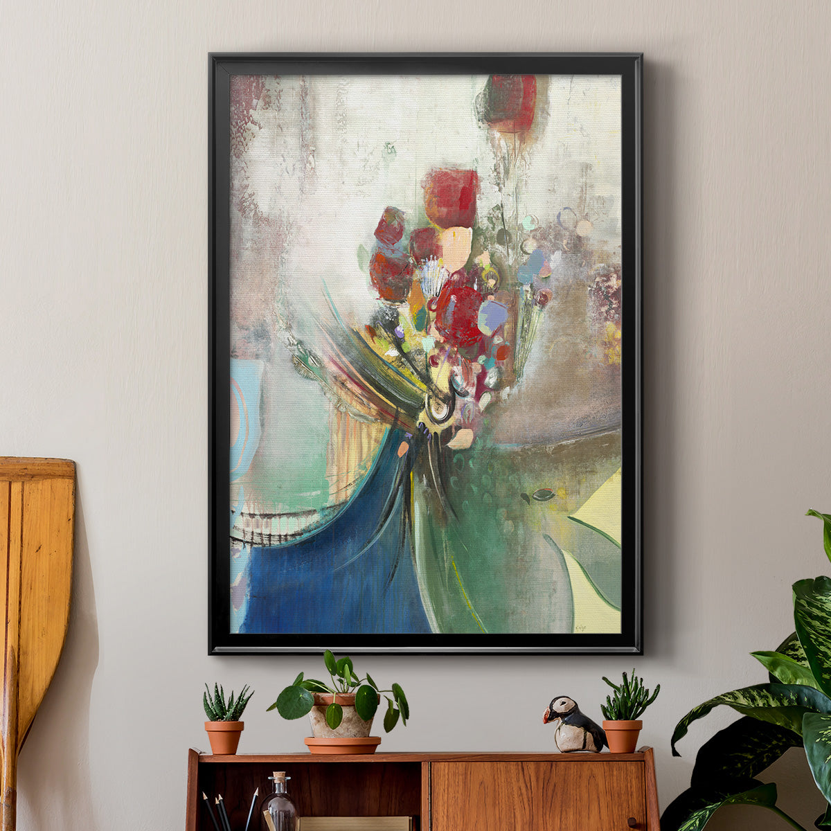 Celebration II - Modern Framed Canvas Print