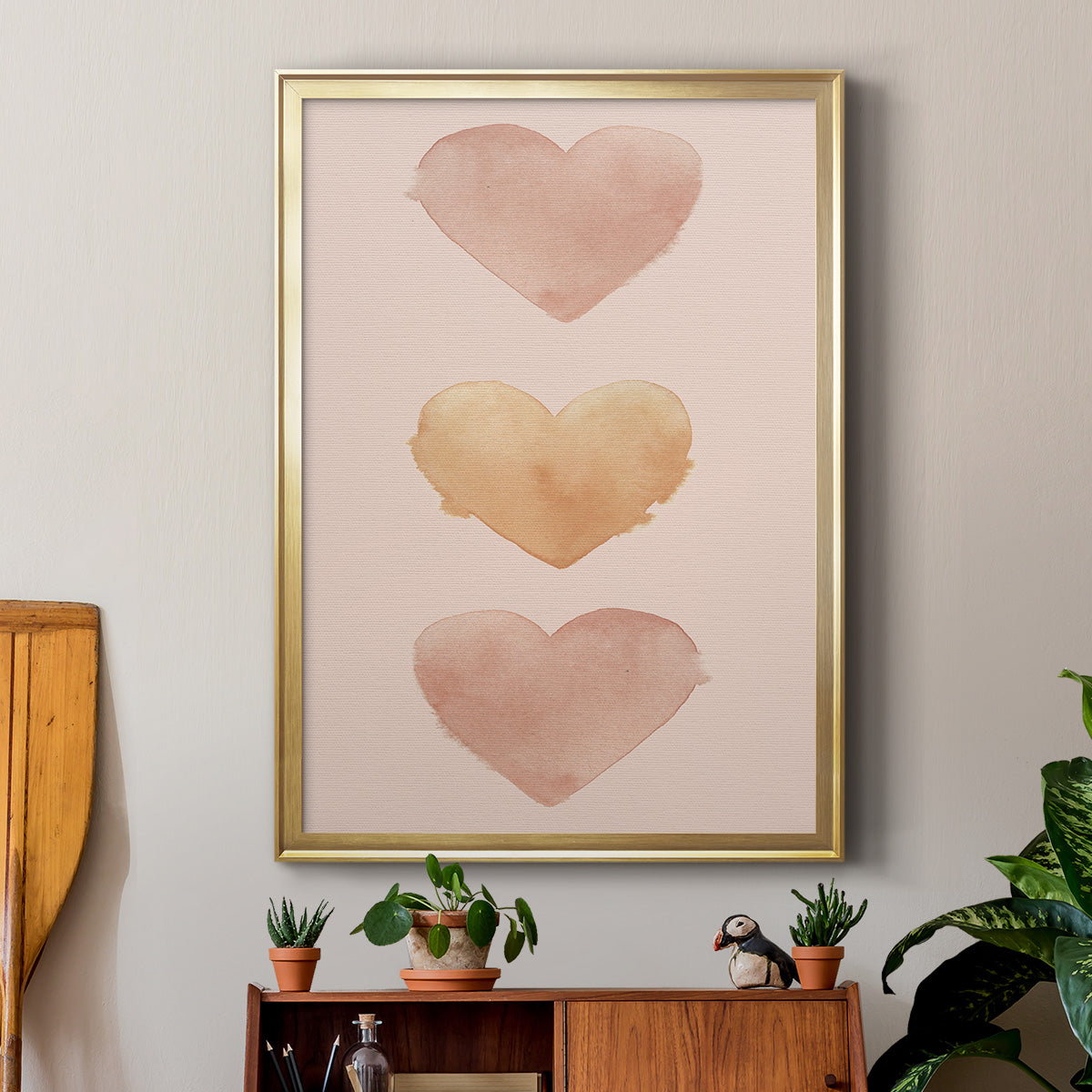 Modern Romance Collection B - Modern Framed Canvas Print