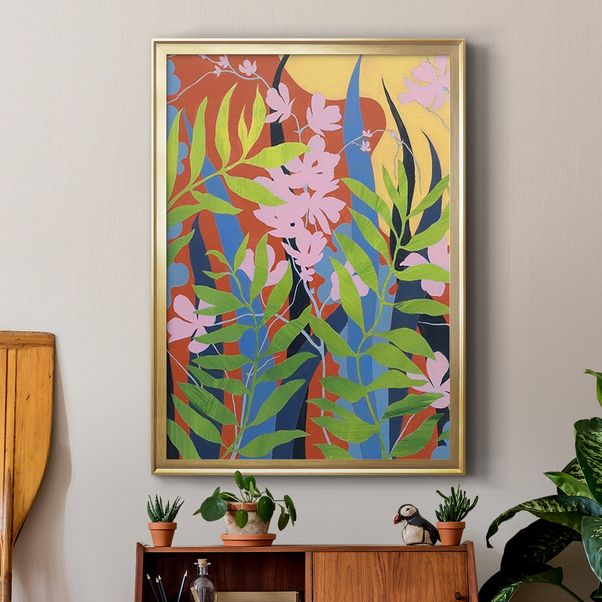 Bold Bright & Wild I - Modern Framed Canvas Print