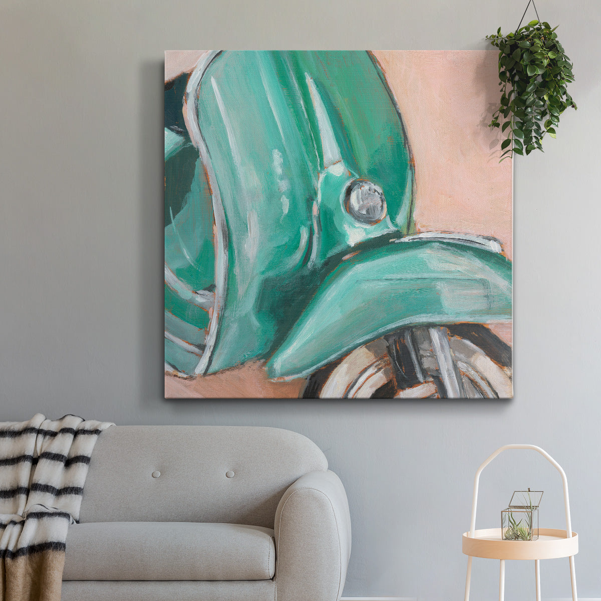 Retro Scooter IV-Premium Gallery Wrapped Canvas - Ready to Hang