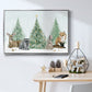 Christmas in the Forest Collection A - Framed Gallery Wrapped Canvas in Floating Frame