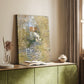 Canvas art print of a pastoral scene with birds in a natural setting styled in a home decor setting.
