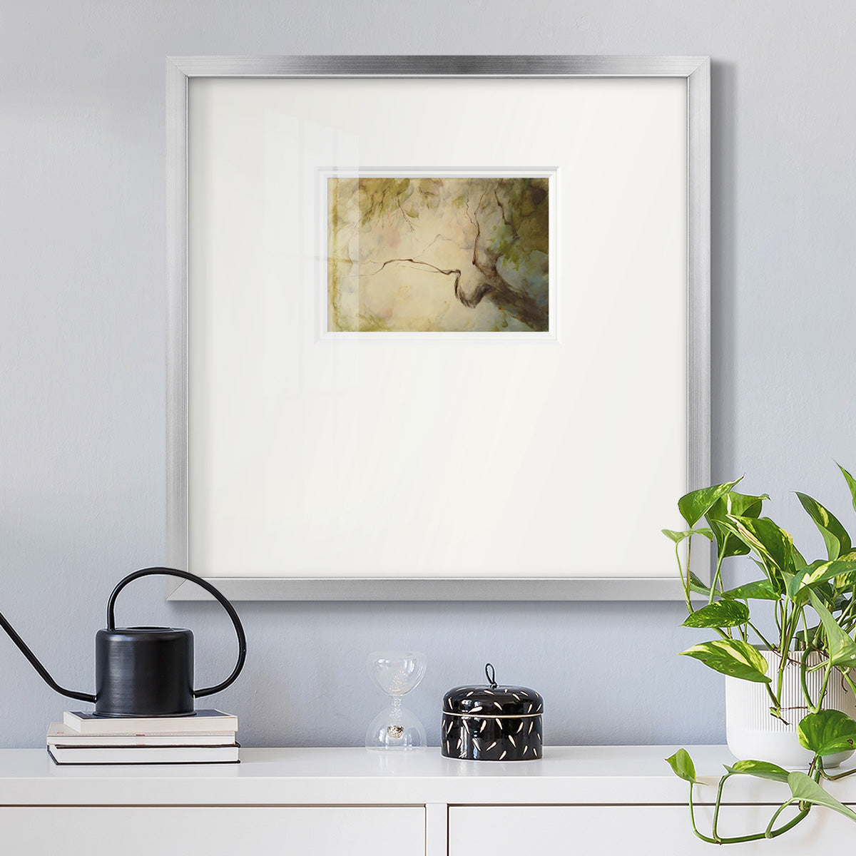 Verdant April- Premium Framed Print Double Matboard