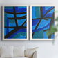 Involved Blues I - Premium Framed Canvas 2 Piece Set - Ready to Hang