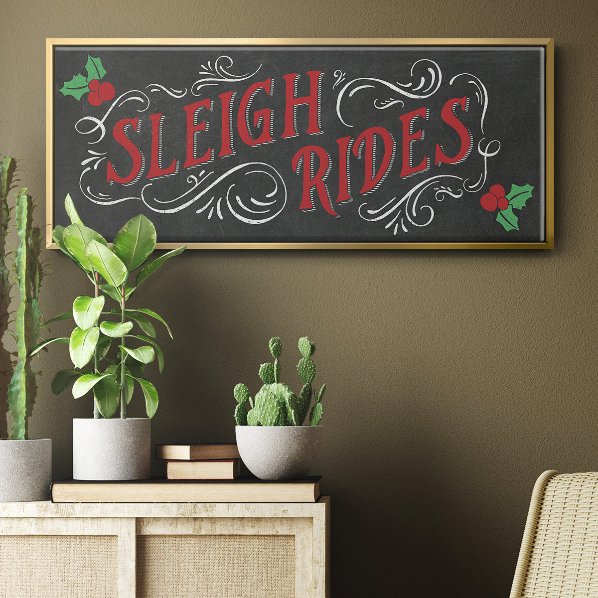 Sleigh Rides - Floater Framed Canvas Print