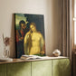 Canvas art print of a classical composition with figures and gentle movement styled in a home decor setting.