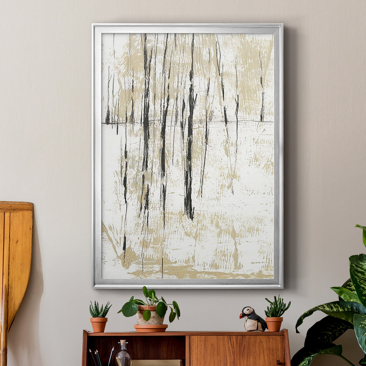 Gilded Forest II - Modern Framed Canvas Print