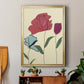 Colored Floral I - Modern Framed Canvas Print