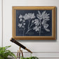 Foliage on Navy VI Premium Framed Canvas- Ready to Hang