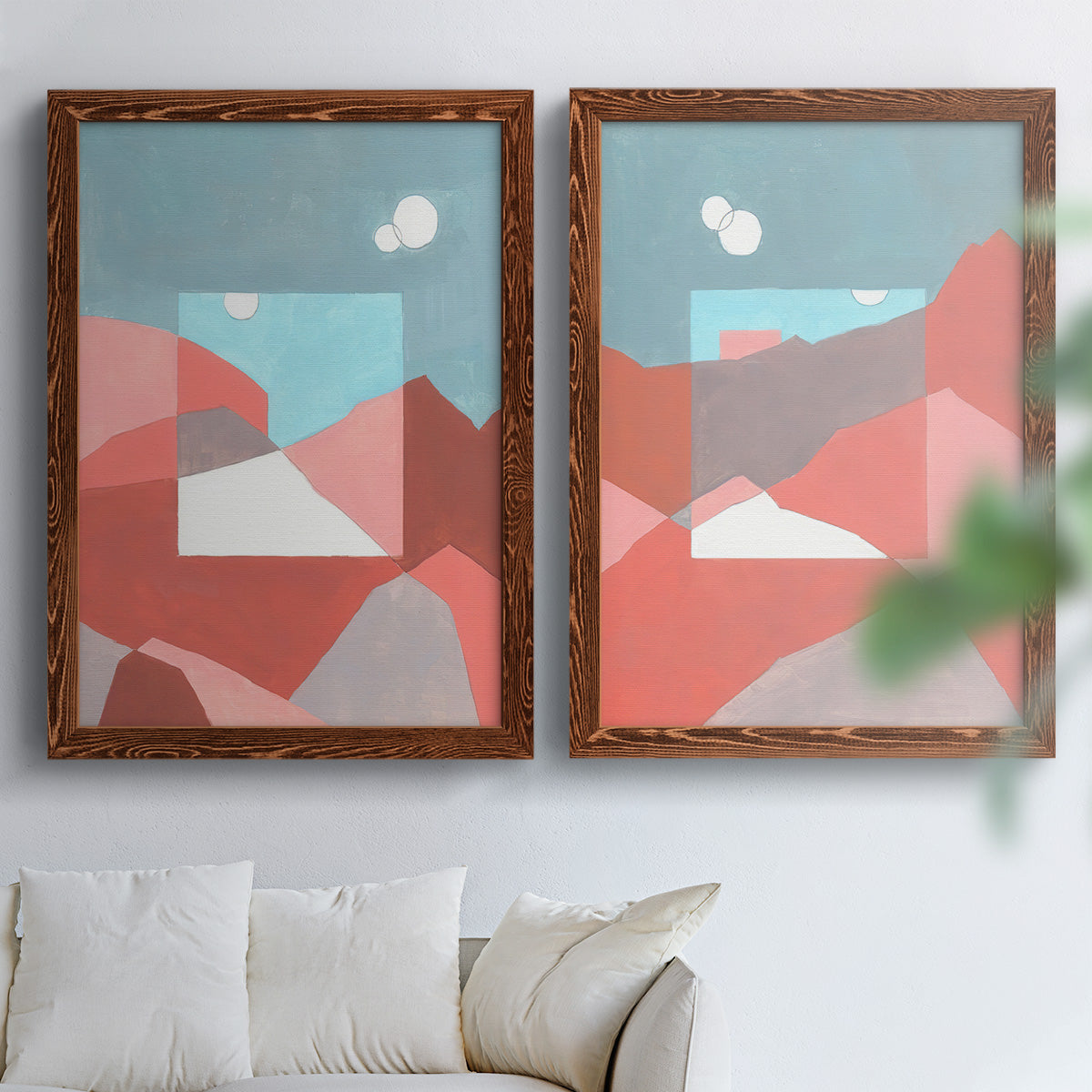 Desert Dreamscape I - Premium Framed Canvas 2 Piece Set - Ready to Hang