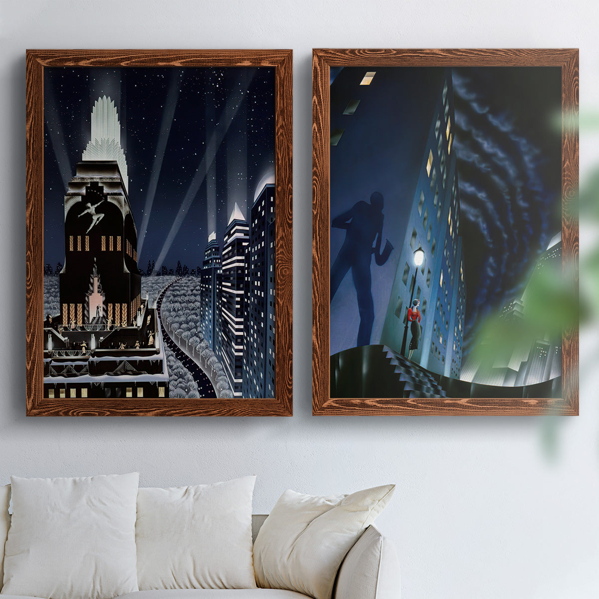 Rooftop Serenade - Premium Framed Canvas 2 Piece Set - Ready to Hang