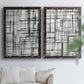 Line Meditation I - Premium Framed Canvas 2 Piece Set - Ready to Hang