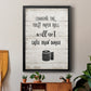 Changing the Roll - Modern Framed Canvas Print