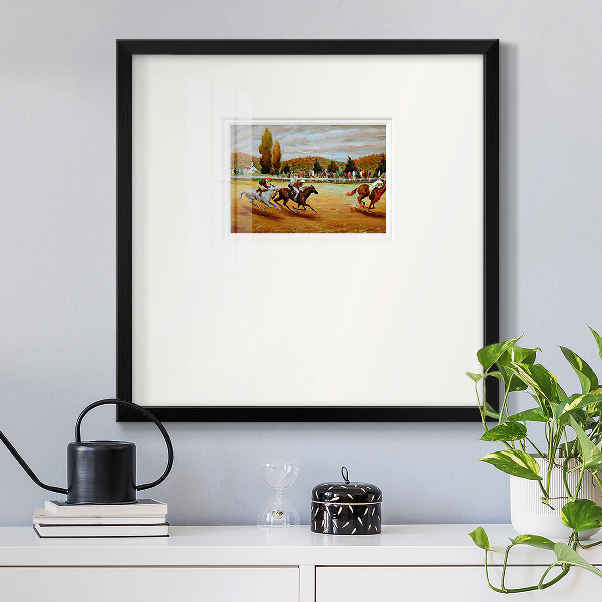 Day at the Races VI Premium Framed Print Double Matboard