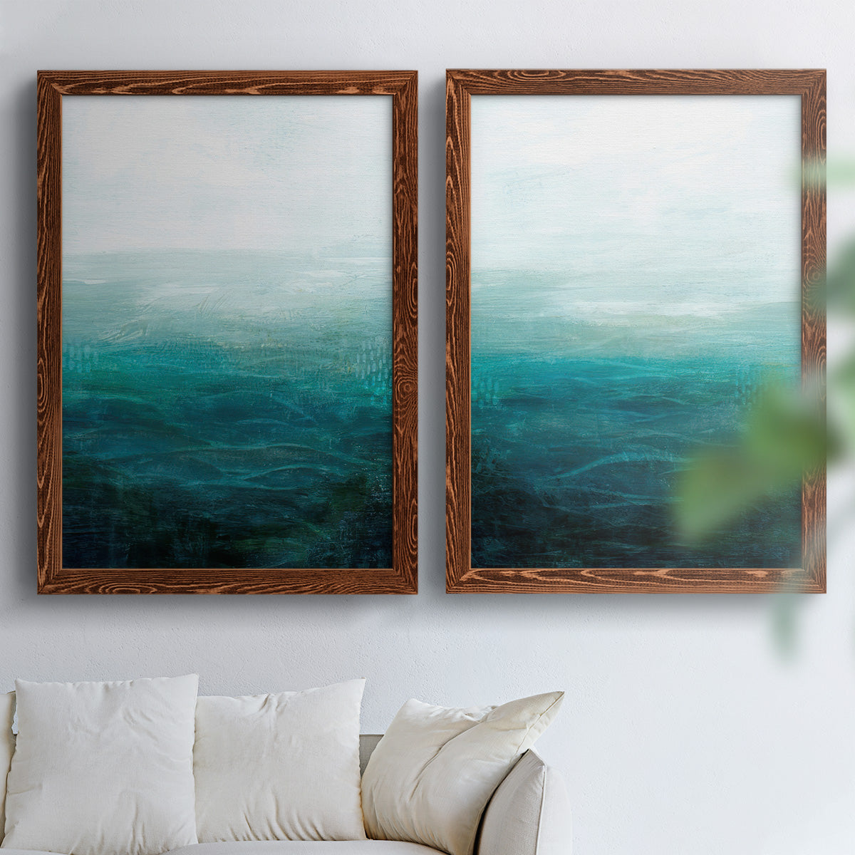 Drifting Sea I - Premium Framed Canvas 2 Piece Set - Ready to Hang