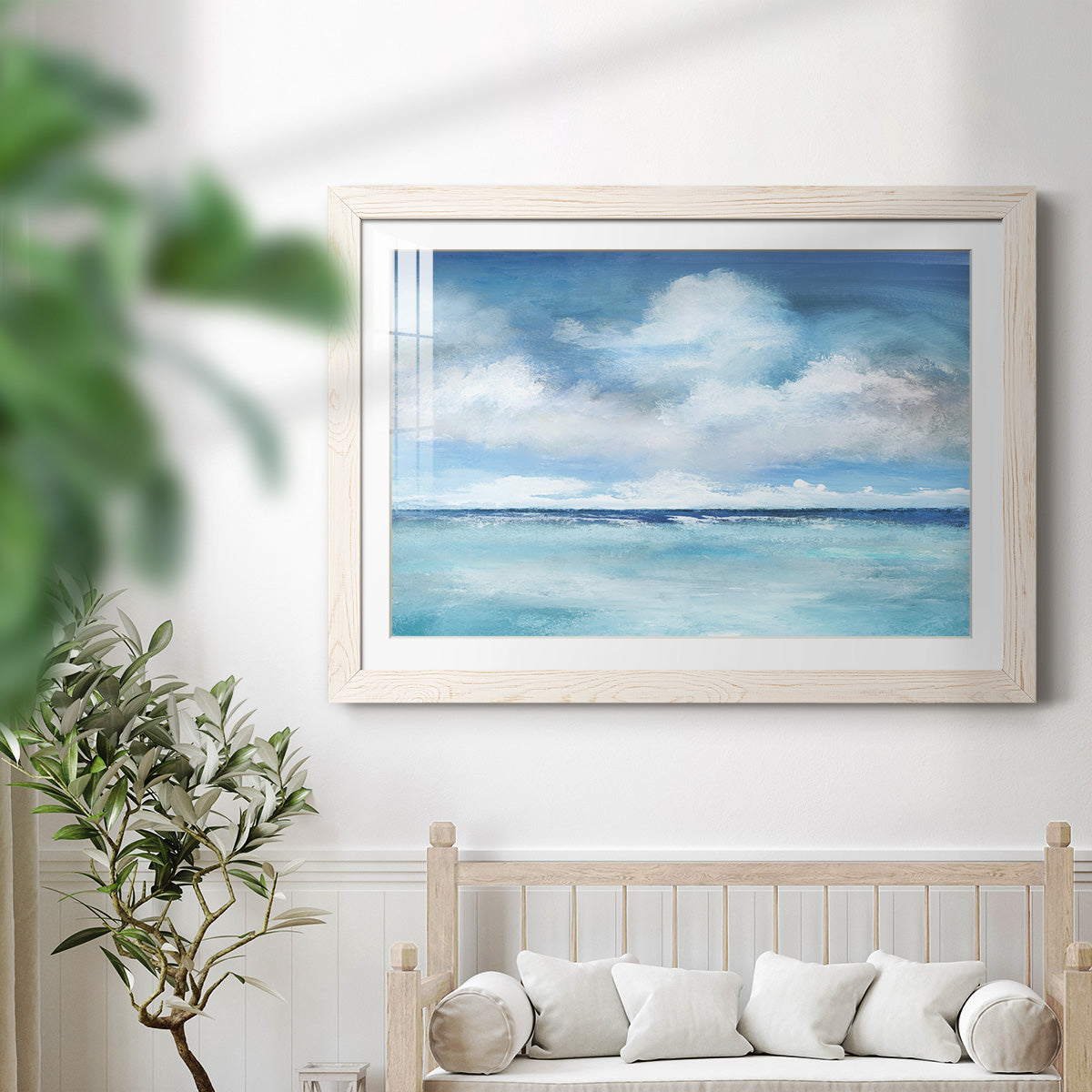 Caribbean Clouds - Barnwood Framed Art Print