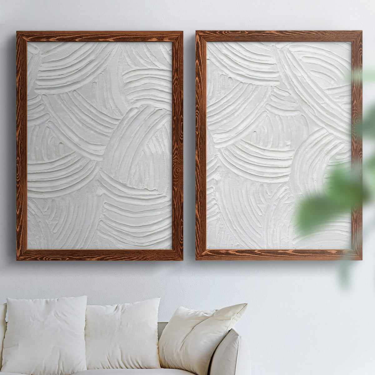 Sandstone Grooves I - Premium Framed Canvas 2 Piece Set - Ready to Hang