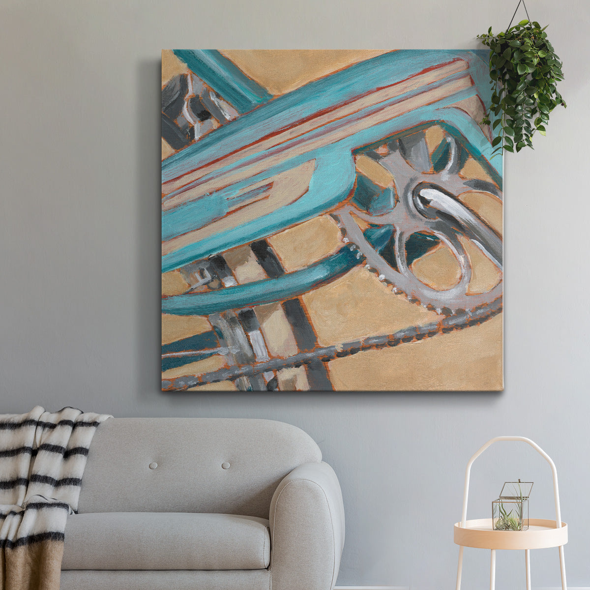 Retro Cycle III-Premium Gallery Wrapped Canvas - Ready to Hang