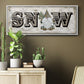 Winter Wonderland Friend Snow - Floater Framed Canvas Print