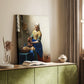 Canvas art print of a quiet domestic scene with bread and simple kitchen setting styled in a home decor setting.
