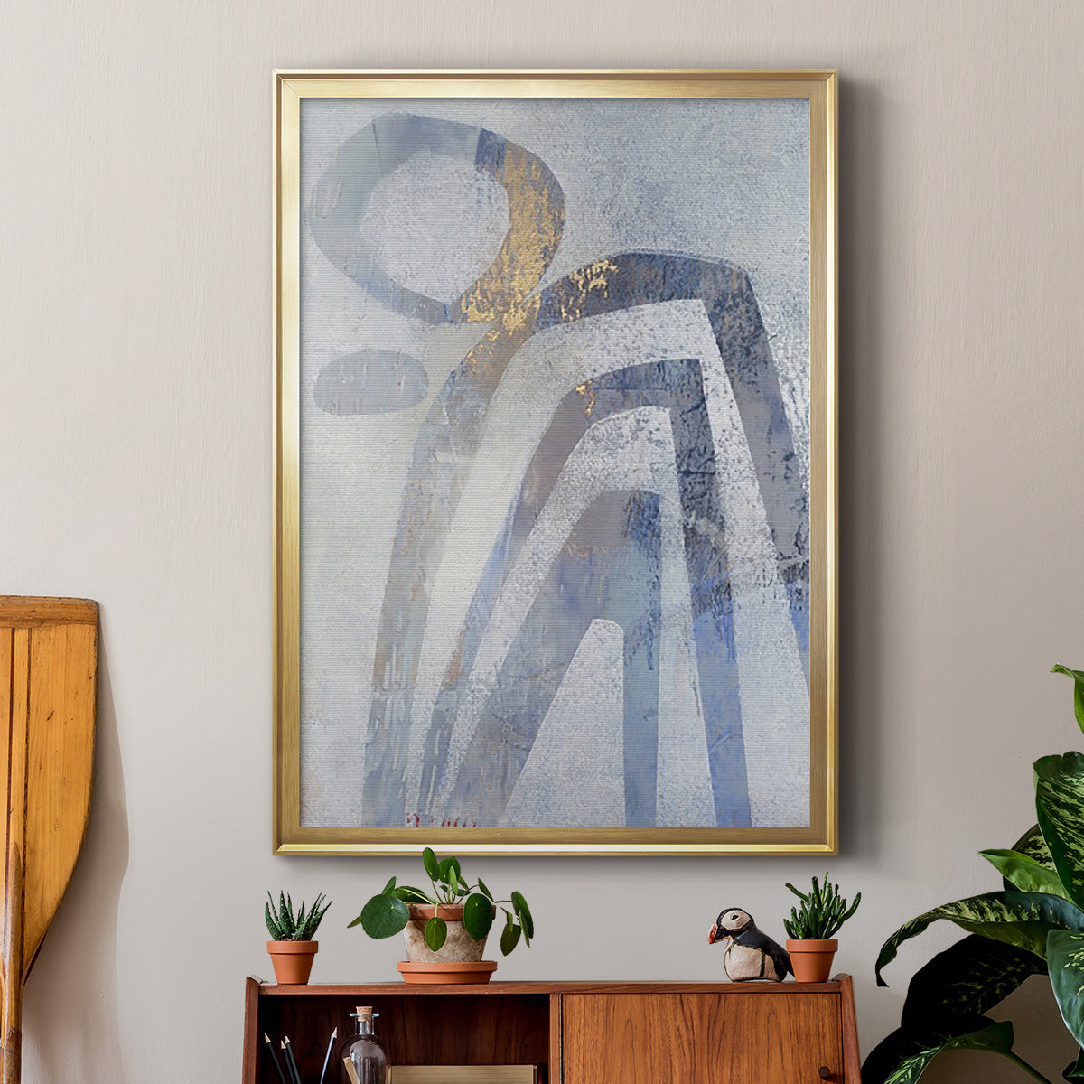 Linx IV - Modern Framed Canvas Print