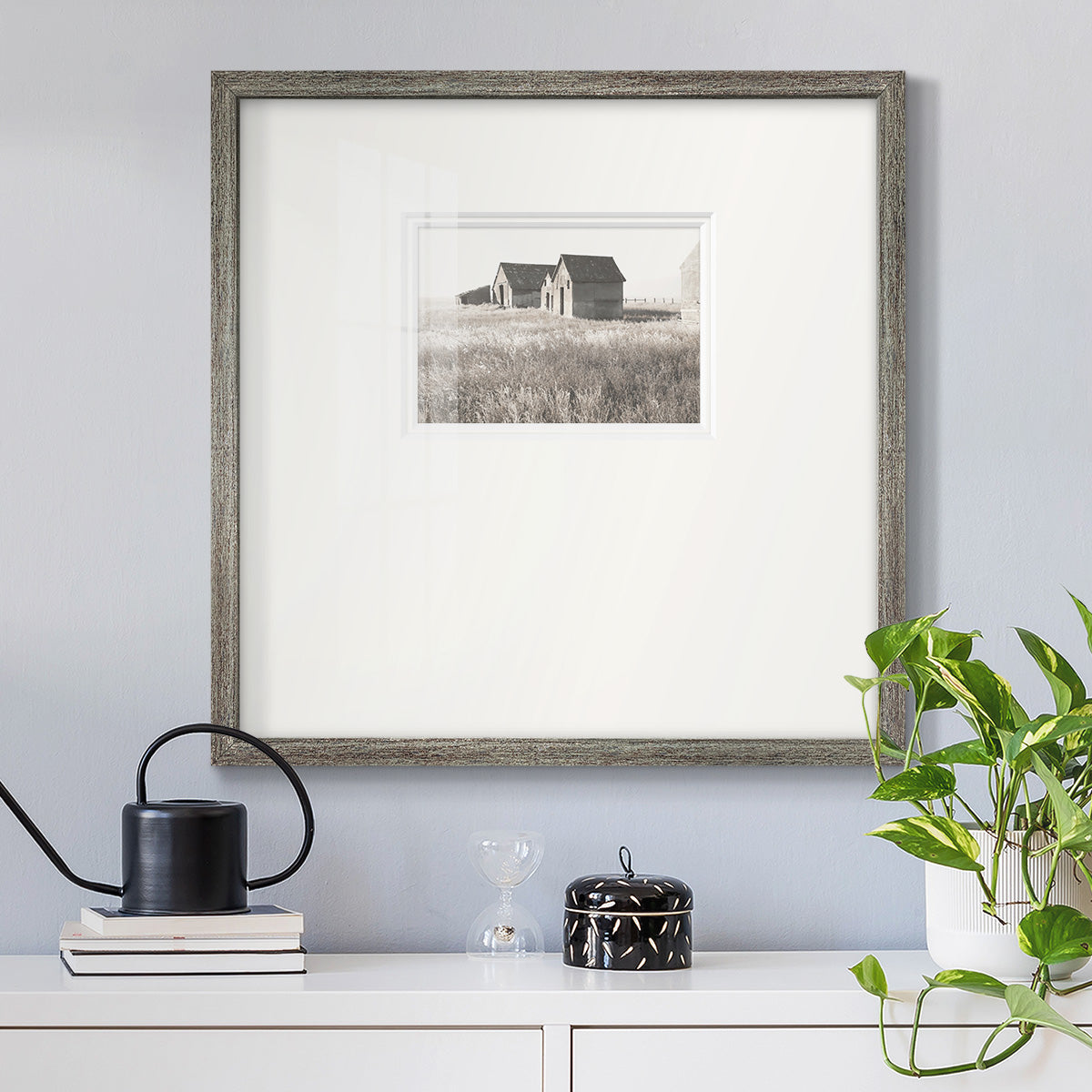 Neutral Barn Premium Framed Print Double Matboard