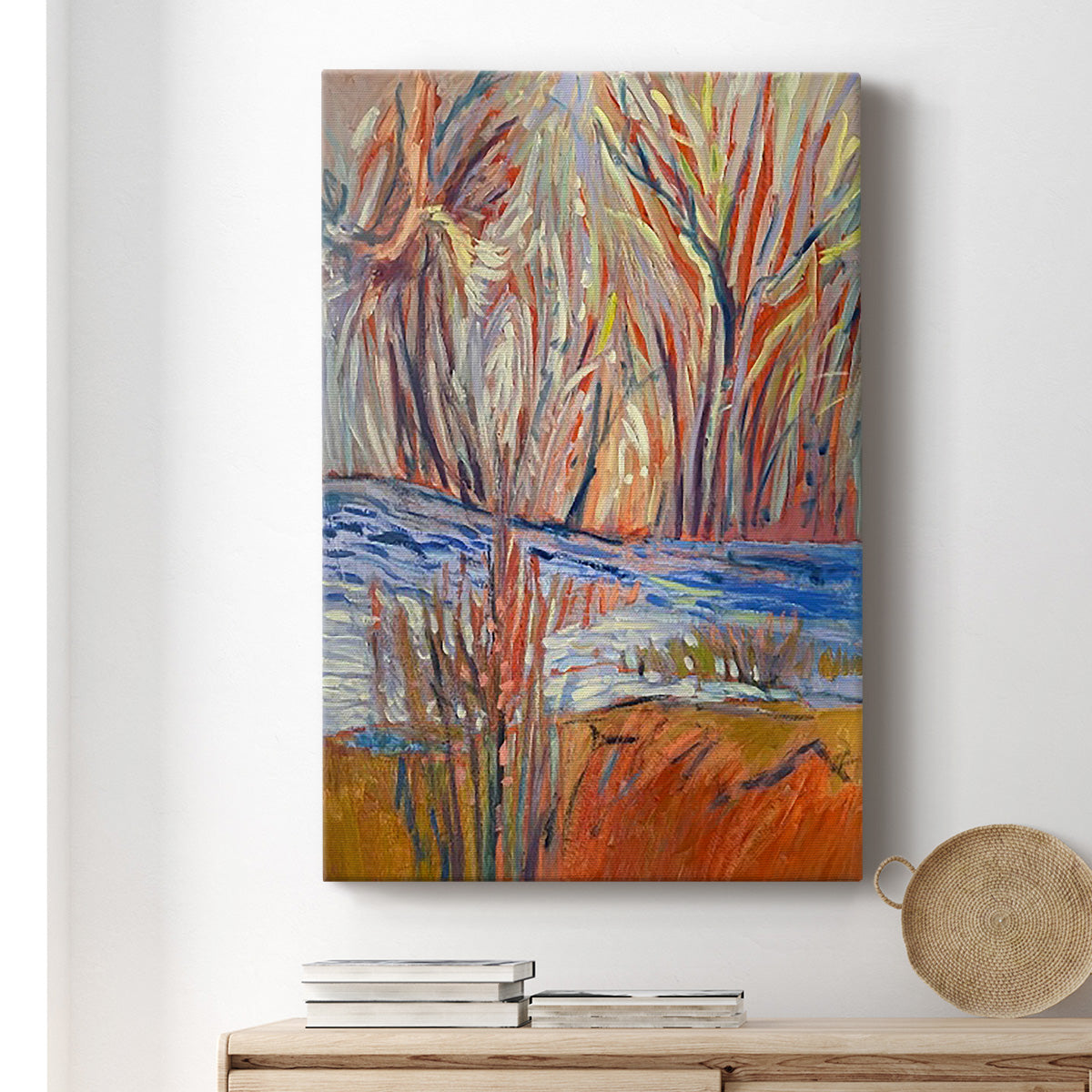 Cadmium Winter Solstice I Premium Gallery Wrapped Canvas - Ready to Hang