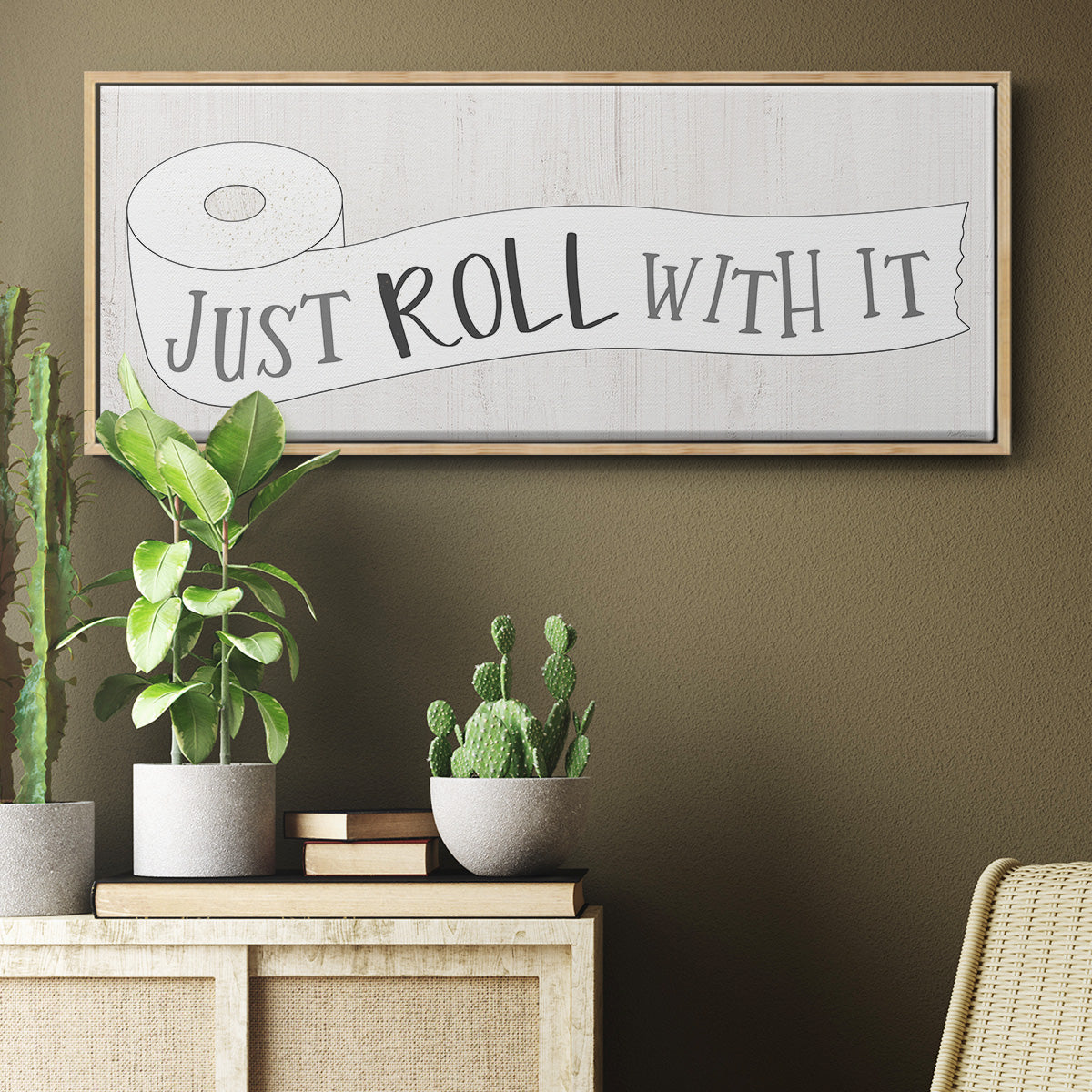Just Roll - Floater Framed Canvas Print