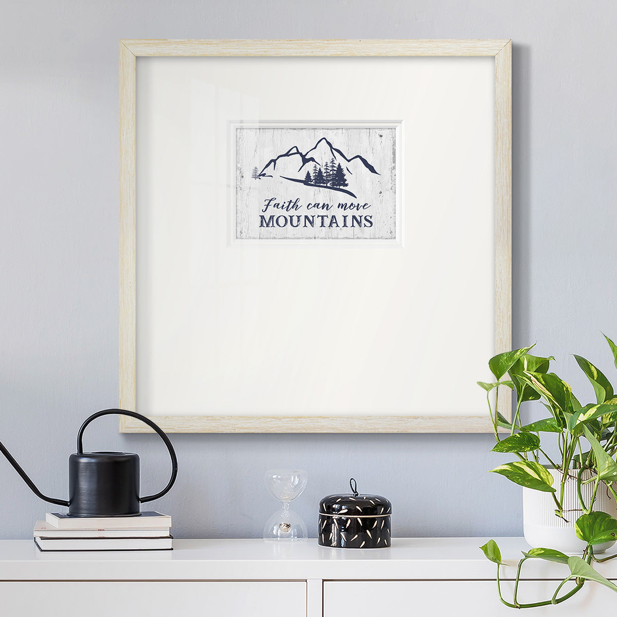 Move Mountains Premium Framed Print Double Matboard