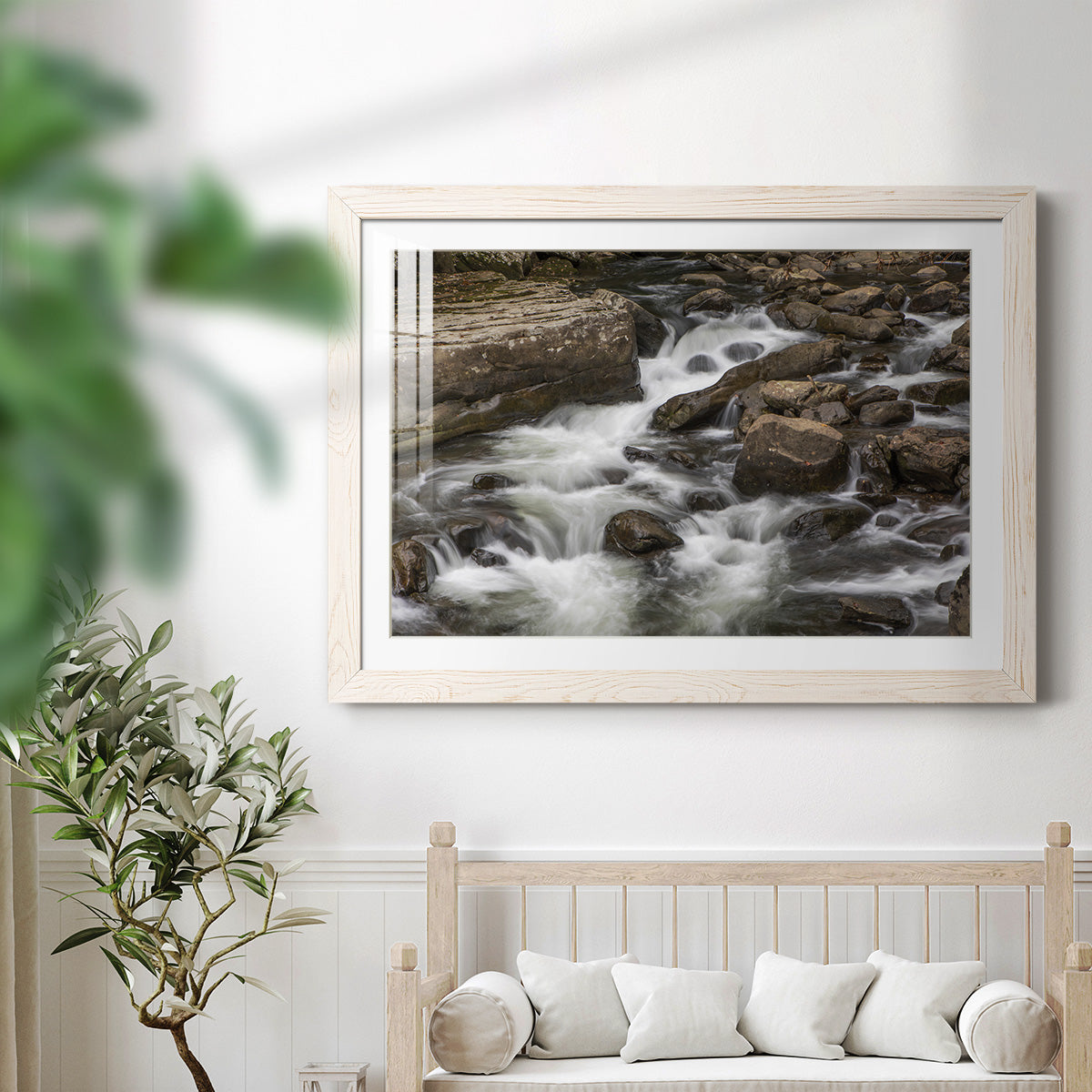 Rushing Calm-Premium Framed Print - Ready to Hang