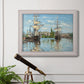 Ships Riding on the Seine - Ornate Framed Canvas Print