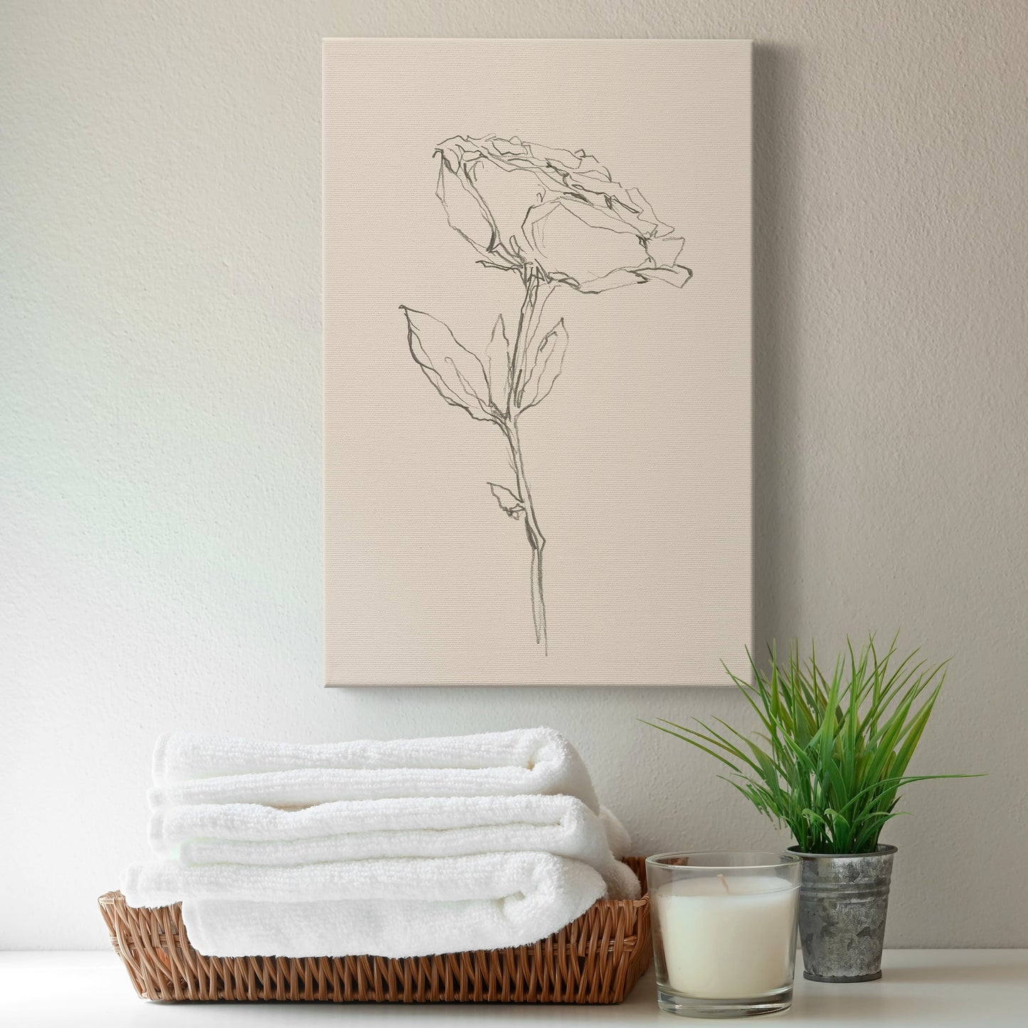 Floral Contour Study IV Premium Gallery Wrapped Canvas - Ready to Hang