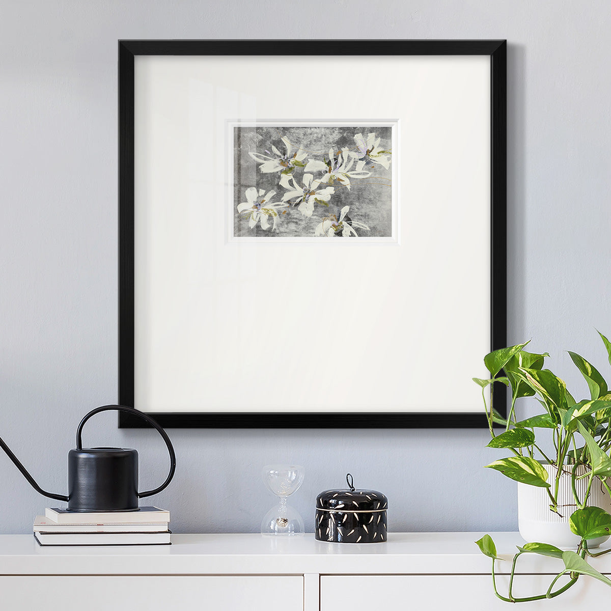 READING THE TEA LEAVES Premium Framed Print Double Matboard