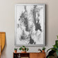 Graphite Abstract III - Modern Framed Canvas Print