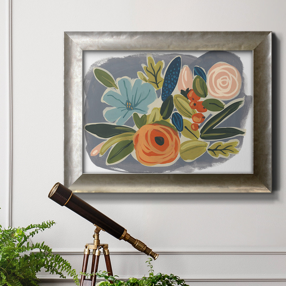 Bright Botany I Premium Framed Canvas- Ready to Hang