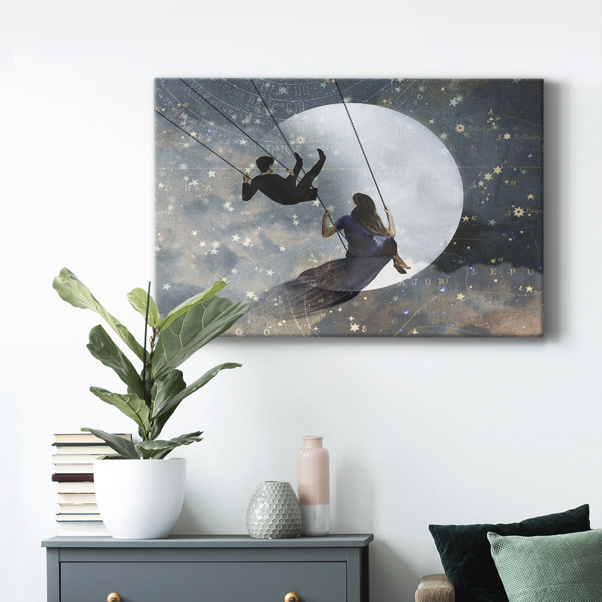 Celestial Love II Premium Gallery Wrapped Canvas - Ready to Hang