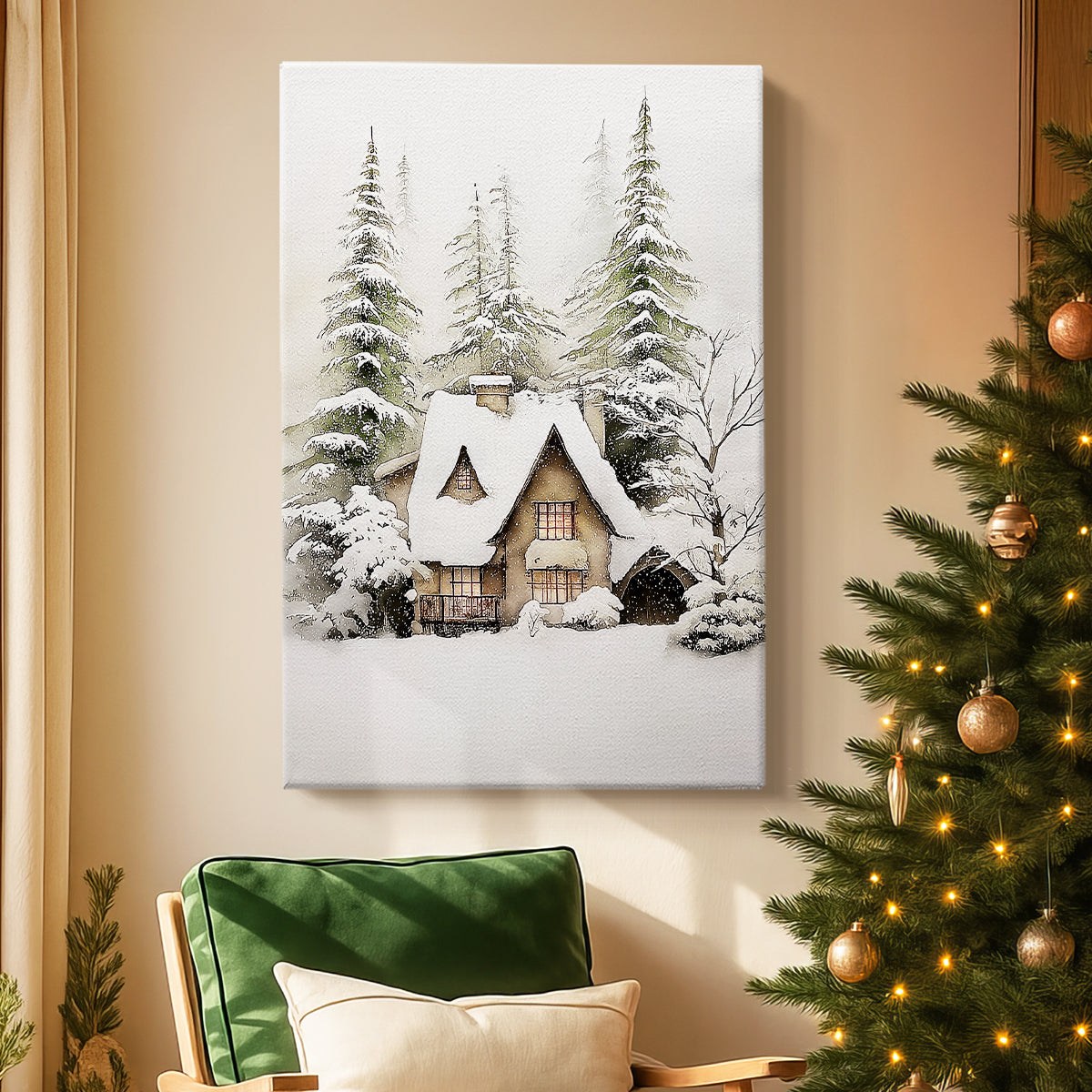Silver Night Serenade - Canvas Art Print