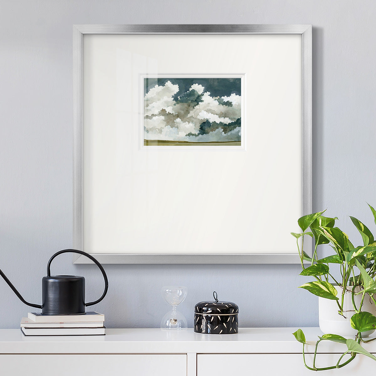 Vast Neutral Sky III Premium Framed Print Double Matboard