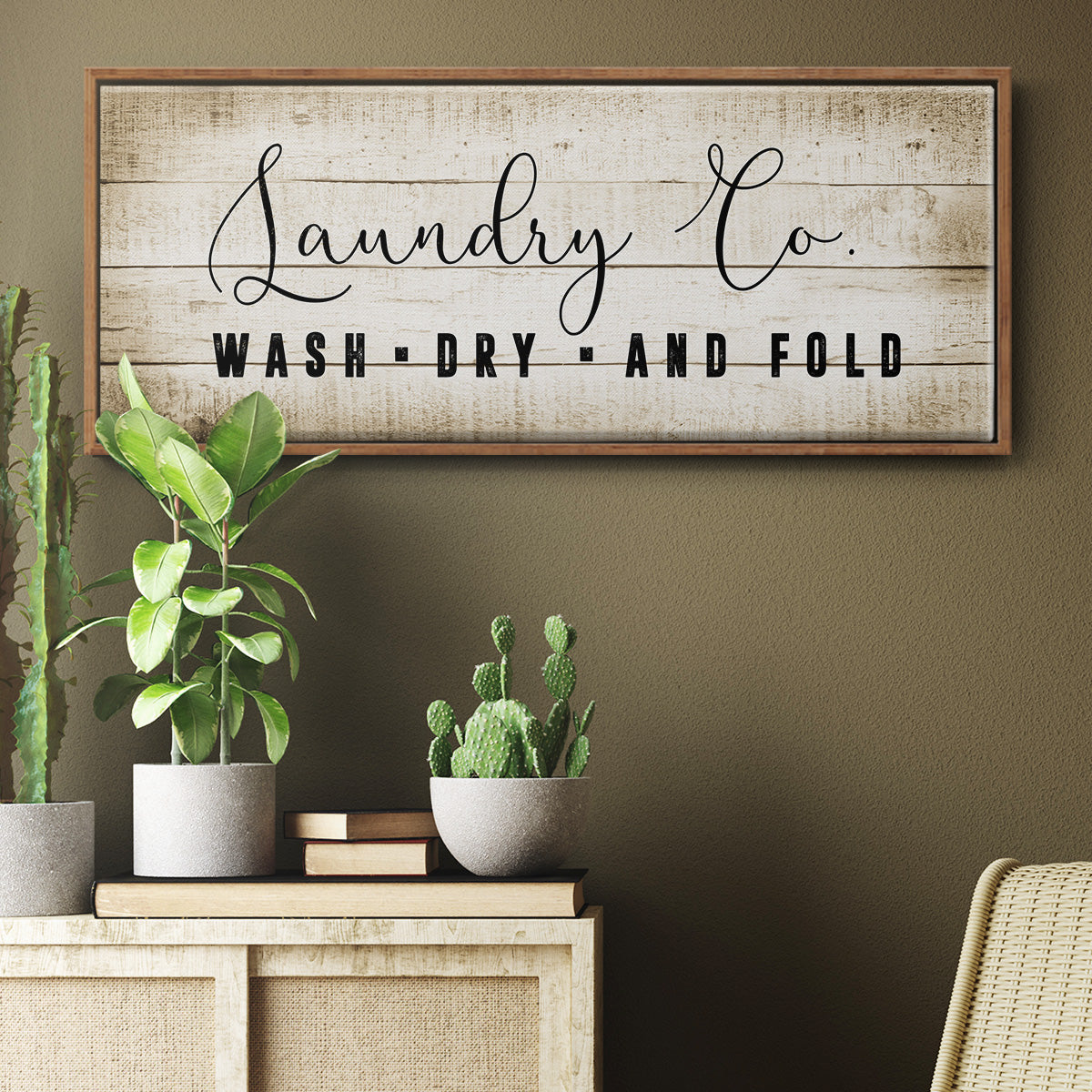 Laundry Co. - Floater Framed Canvas Print
