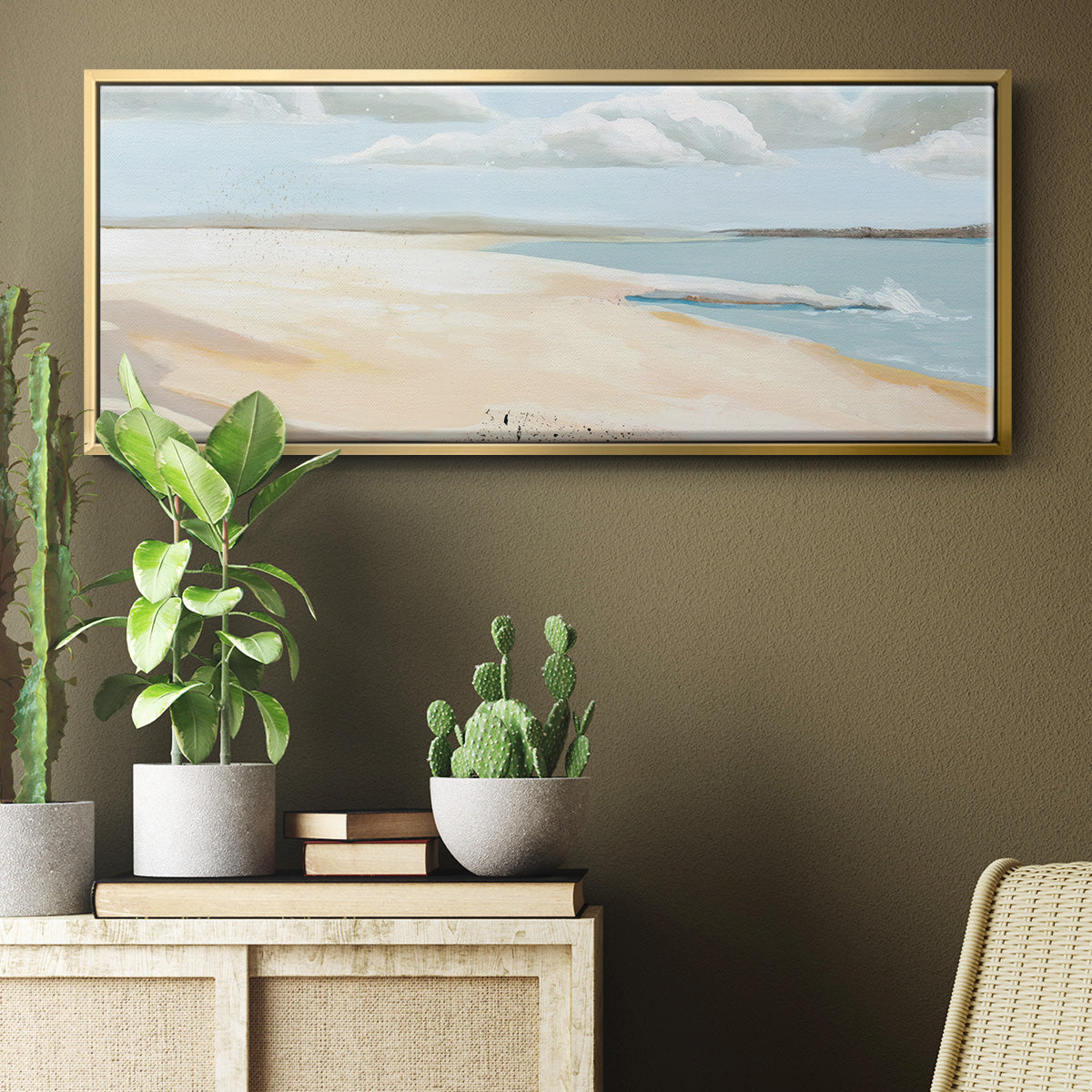 Sandy Getaway II - Floater Framed Canvas Print