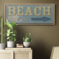 Shoreline Signs III - Floater Framed Canvas Print